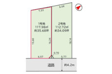 高槻市真上町の不動産物件（１号地）