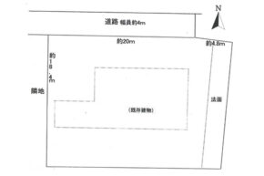 交野市妙見坂の売土地（私市駅まで徒歩18分）