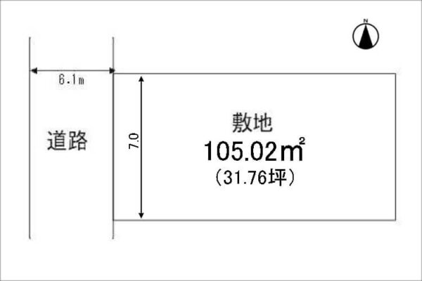 城陽市平川鍛冶塚の売土地（久津川駅まで徒歩11分）