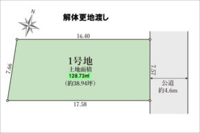 寝屋川市成田東が丘の売土地(香里園駅まで徒歩27分)