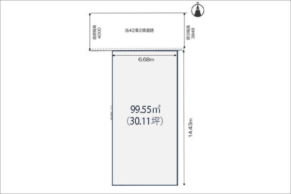 枚方市牧野本町の売土地（牧野駅まで徒歩17分）