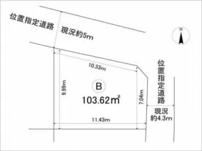 大東市南津の辺町の売土地（野崎駅まで徒歩6分）