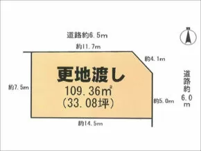 城陽市寺田西ノ口の売土地(寺田駅まで徒歩8分)