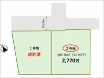 枚方市香里ケ丘の売土地（藤阪駅までバス乗車10分）