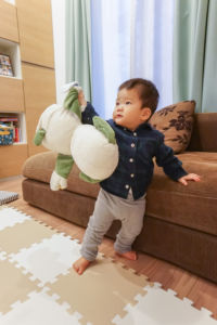 竣工後まもなくして誕生したKくん