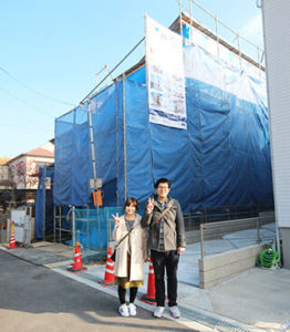大阪府枚方市の新築一戸建て 建築中のＩ様邸
