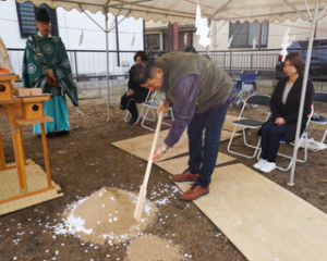 大阪の注文住宅 Y様邸の地鎮祭