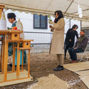 大阪の注文住宅 Y様邸の地鎮祭