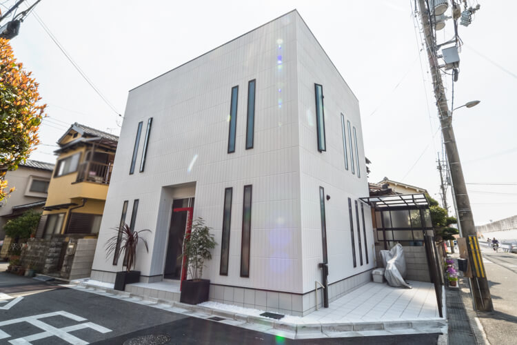 大阪ｙ邸 豆腐のような四角いシンプルモダンの家 注文住宅の施工実例 大阪の注文住宅なら匠建枚方
